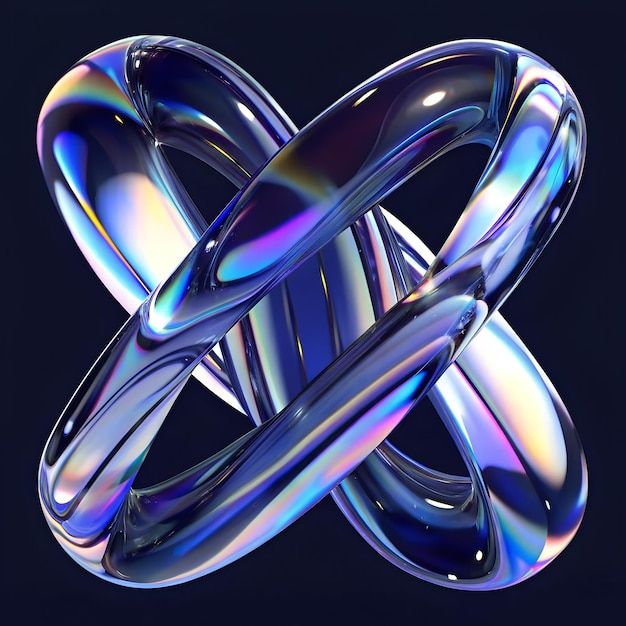 forme graphique en cercle bulle sur un fond noir