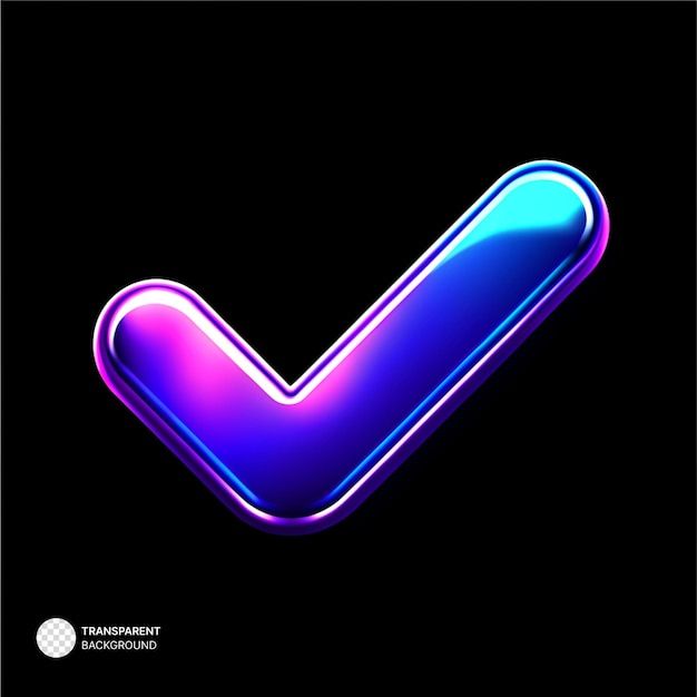 icone valider en bulle sur un fond noir